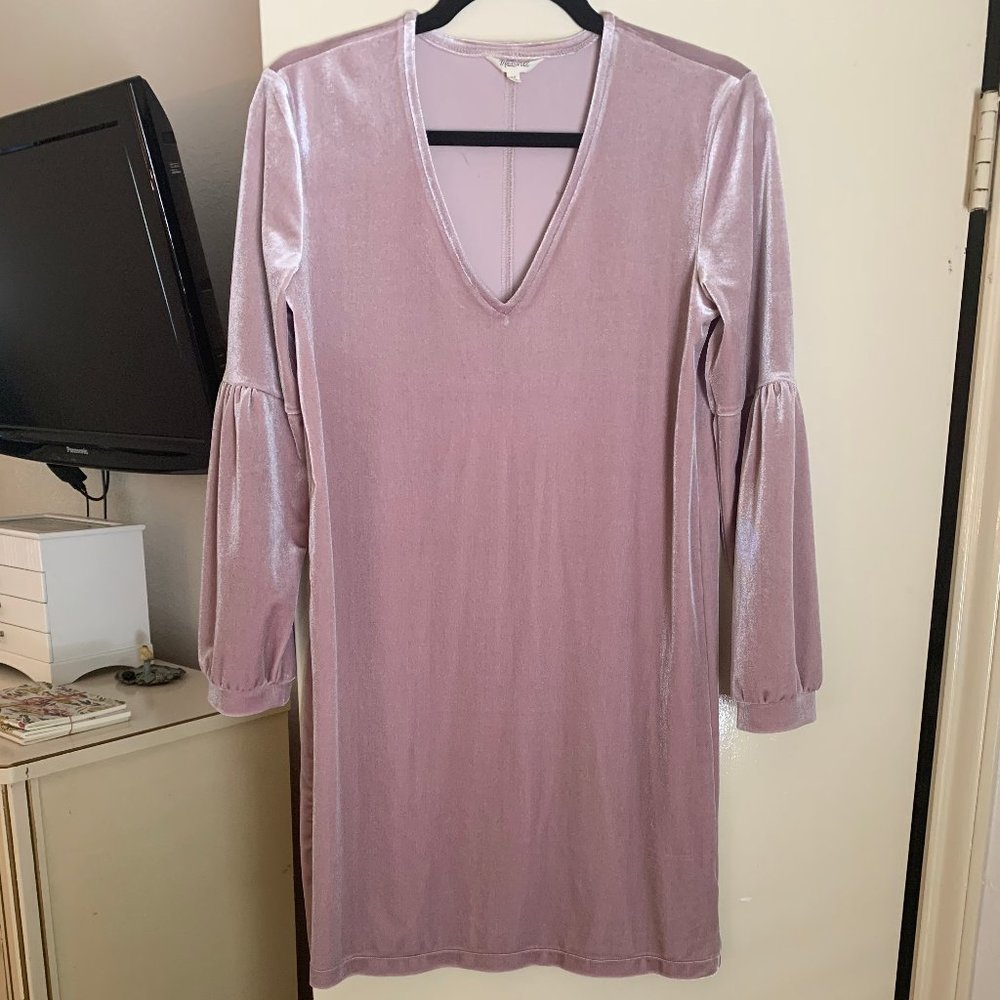 Madewell Velvet Puffed Dress